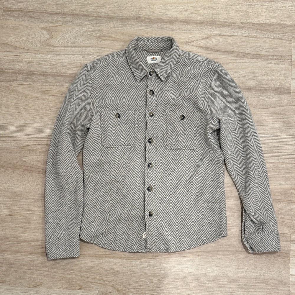marine layer, Pacifica stretch twill shirt size S